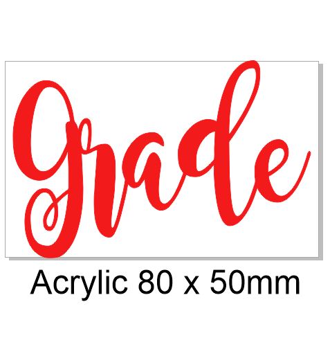 Grade 80x50mm Acrylic